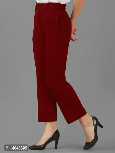 Buy KAFF Womens Cigarette Fit Lycra Trouser pant-Magenta-L Online at Best  Prices in India - JioMart.